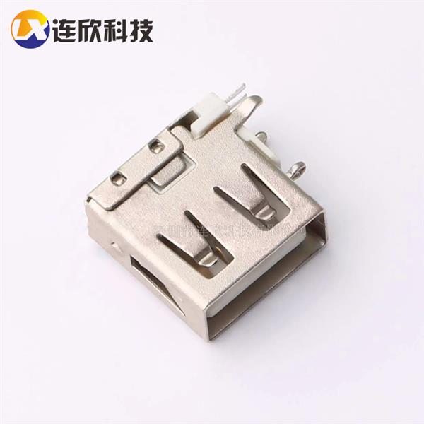 USB 2.0AF 短体无卷边13.8MM侧插 XBDF-0524-09